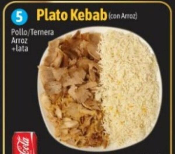 Plato Kebab (con Arroz)